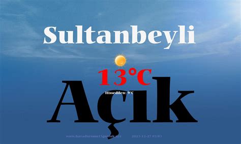 istanbul sultanbeyli hava durumu
